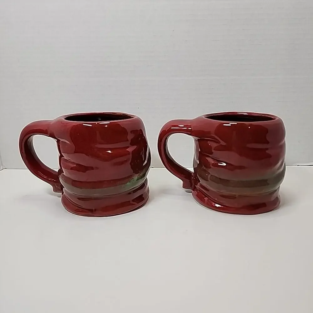 Snowman Holiday Cocoa Mug Target 2010 Stoneware Ceramic 16 oz Coffee, Tea Qty 2